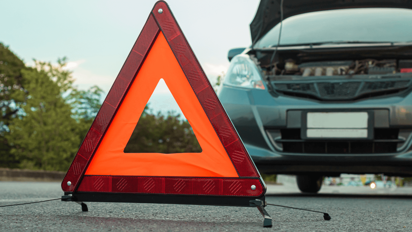 A pre purchase inspection on a red car