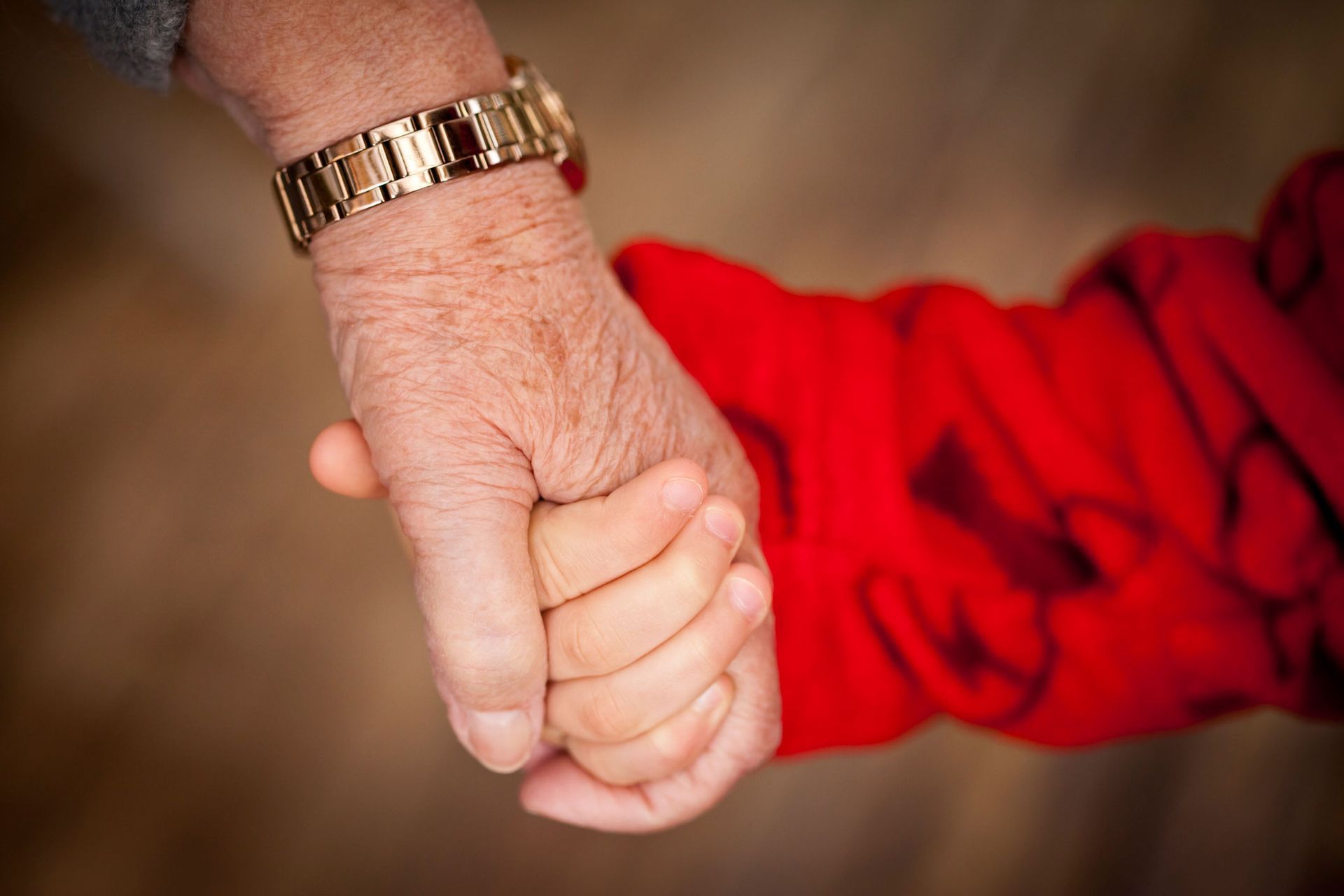 Old Couple Holding Hands — Cardiff, NSW — Dawson Pouwhare