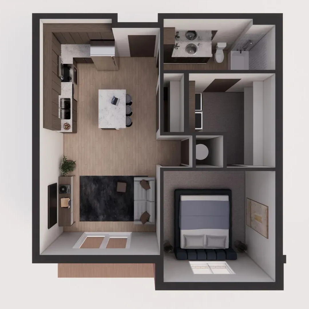 unit a floor plan