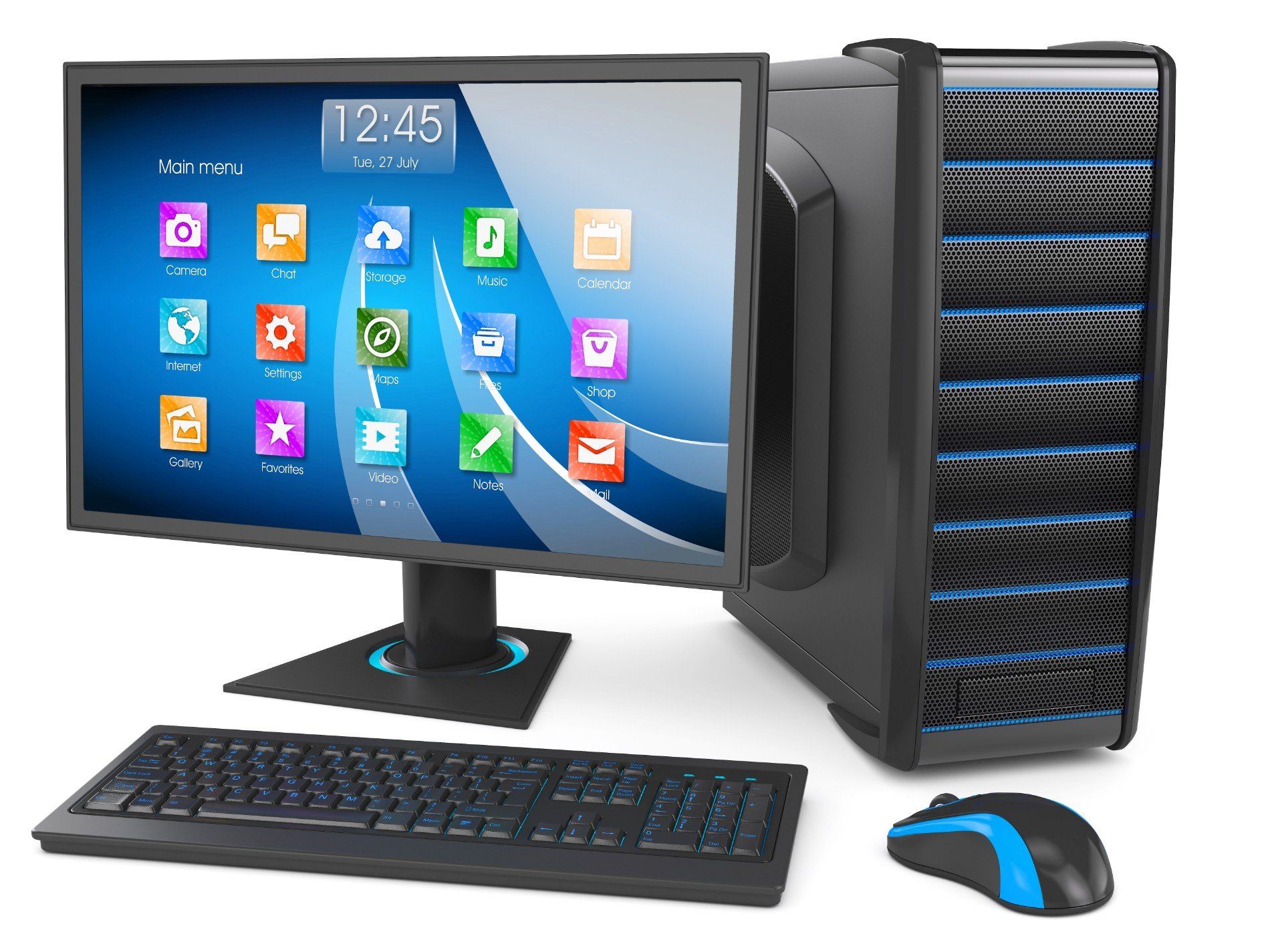 Desktop con applicazioni installate