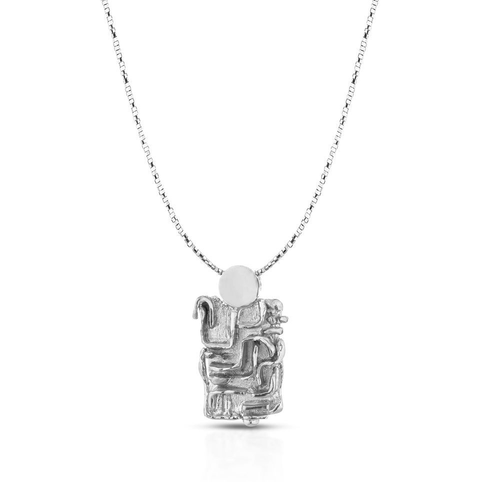 collana con pendente in argento