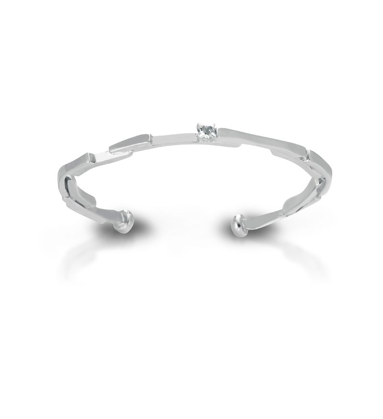 Bracciale in argento e topazio bianco