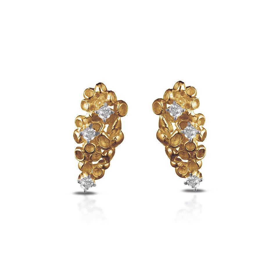 orecchini d'oro e argento