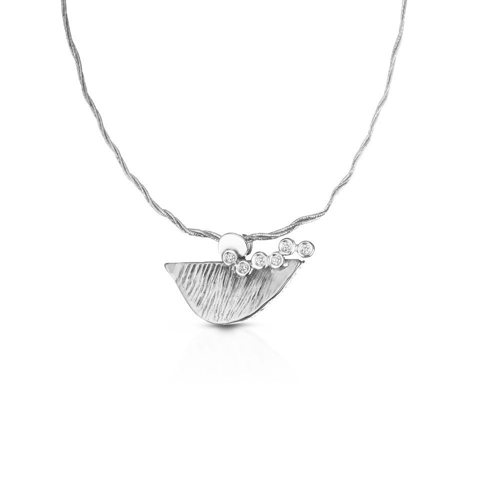 Pendente in argento e diamanti