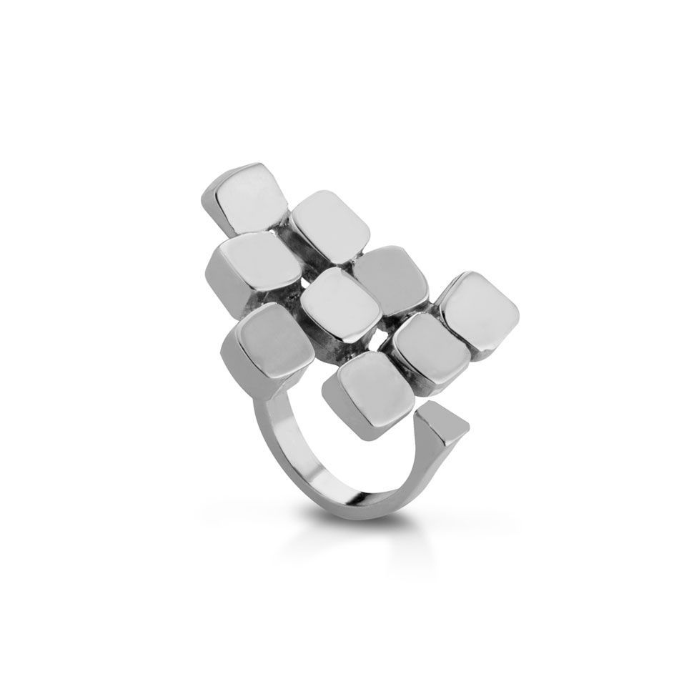 anello in argento auto regolabile