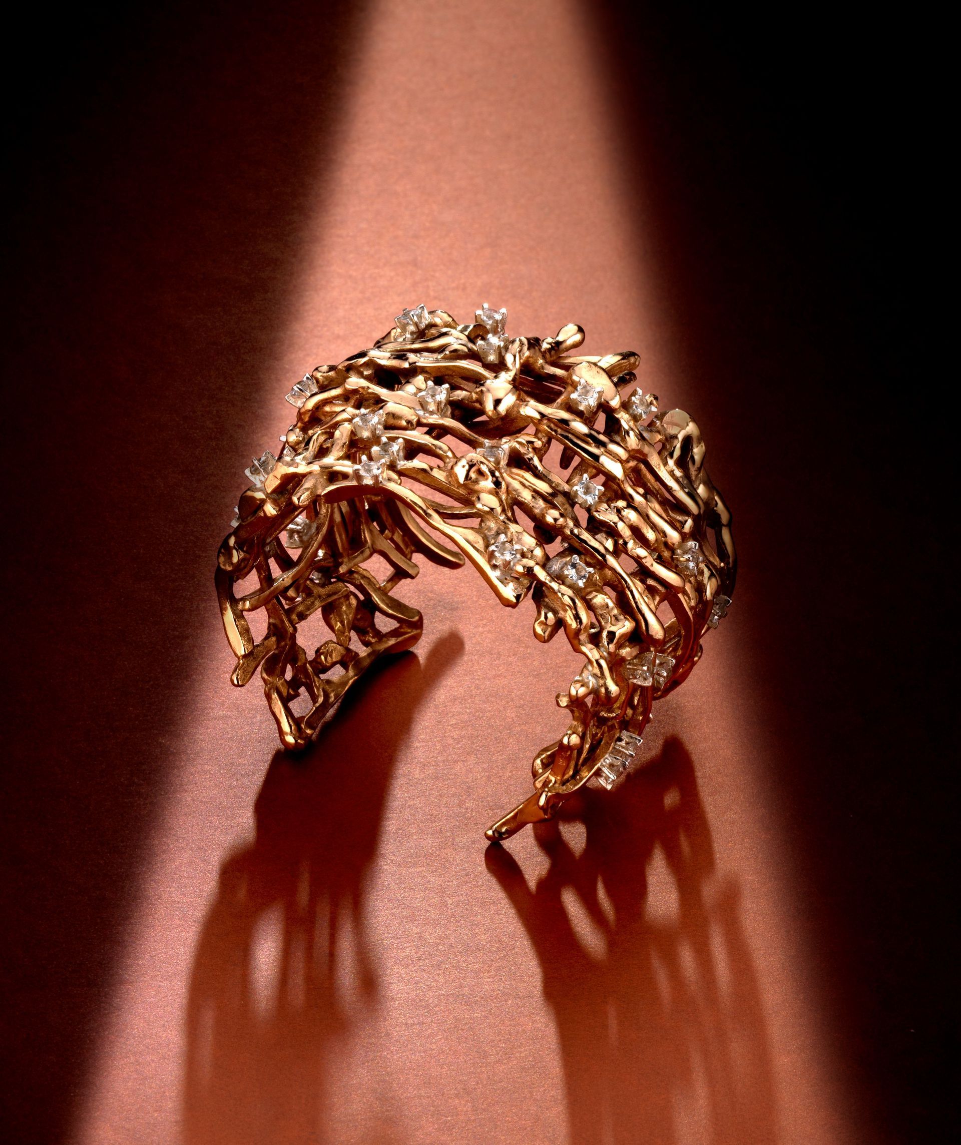 bracciale in bronzo e topazio