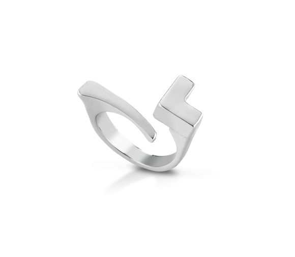 anello argento, bronzo, diamanti e smeraldo