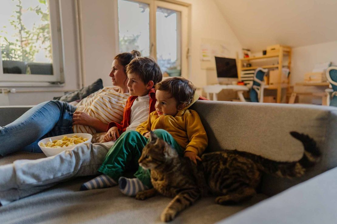 Family with cat — North Augusta, SC — Southern Solutions Heating and Air, LLC