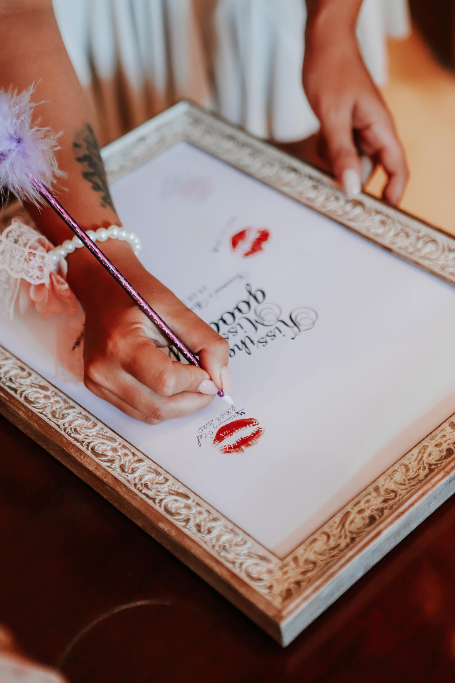 Woman Writing With Fluffy Pen - Your Local Adult Store in Kempsey, NSW