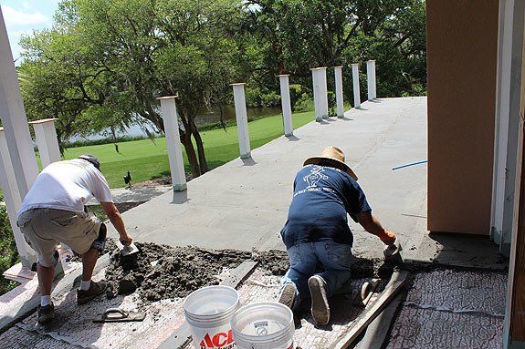 Contractor — Polishing Cement for Flooring Installation in North Charleston, SC