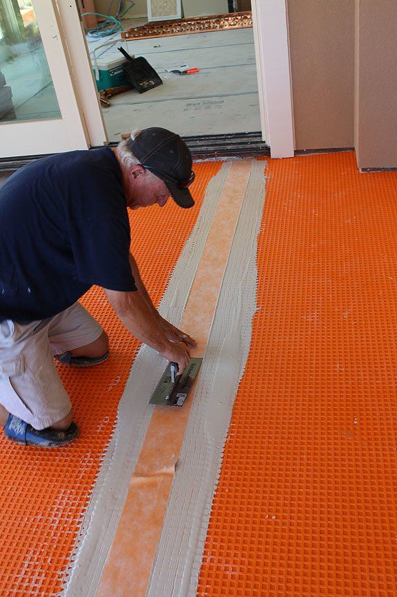 Mortar — Applying Mortar into the Underlayment in North Charleston, SC