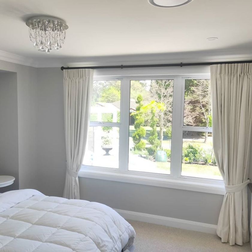 White bedroom - Curtains in Welby, NSW