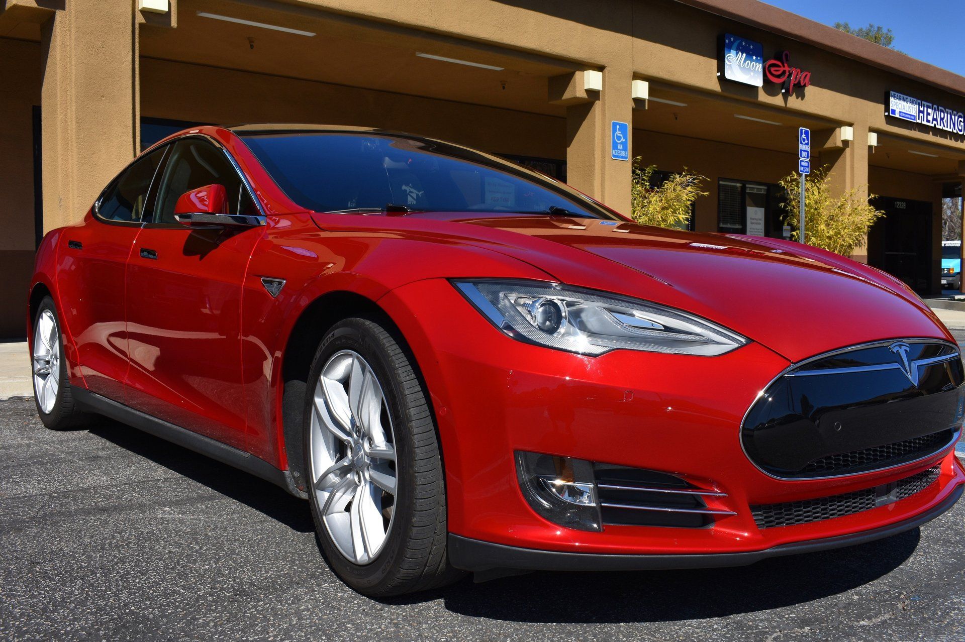 tesla model s with paint protection film near san luis obispo