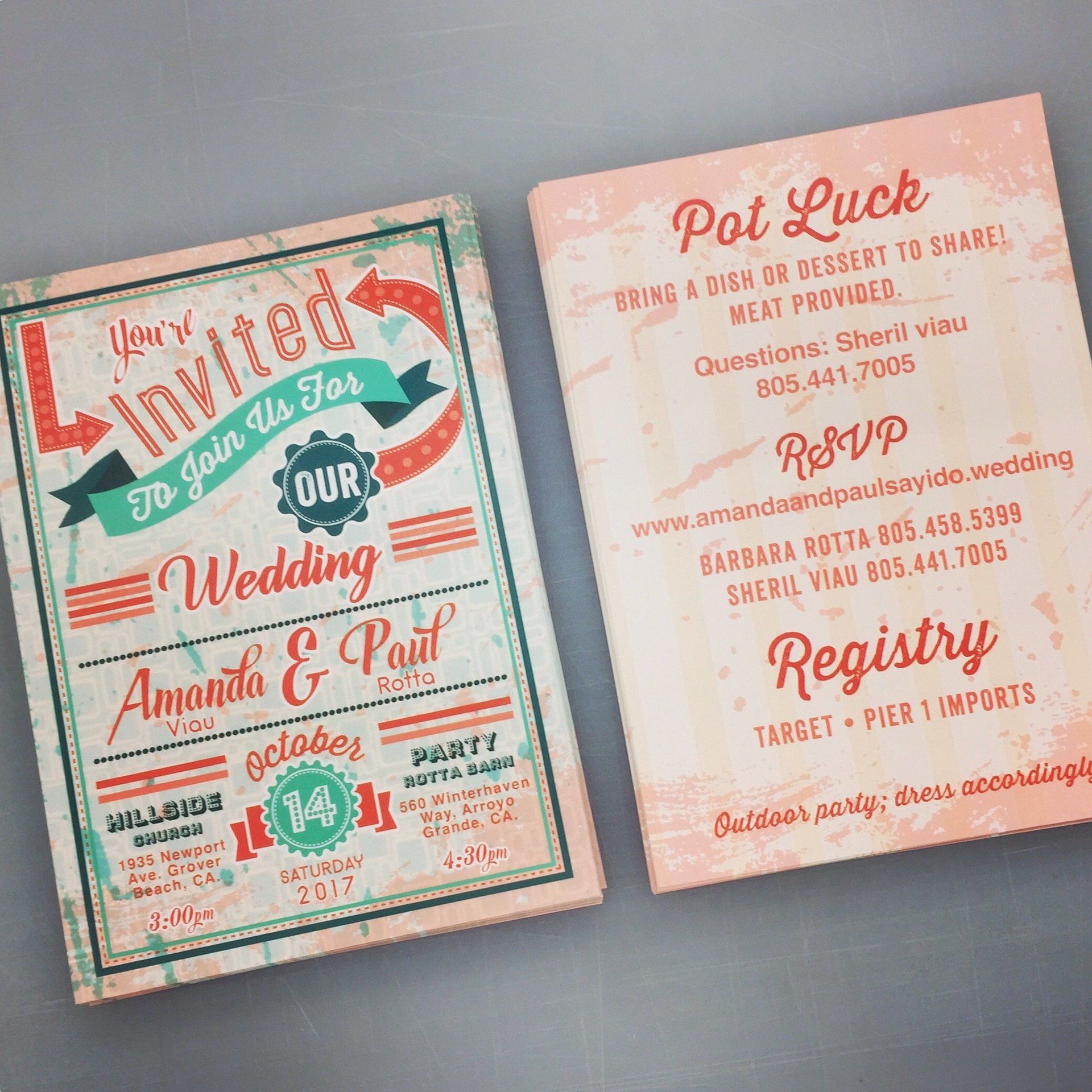 wedding invitations design and printing near san luis obispo