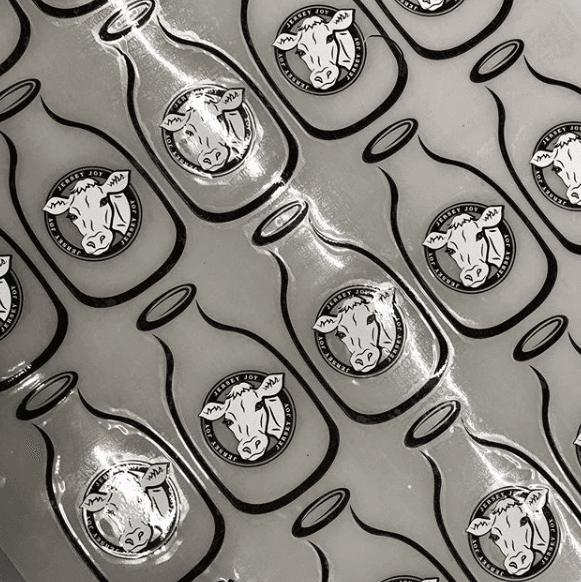 jersey joy raw milk decals designed by Amanda Rotta near san luis obispo