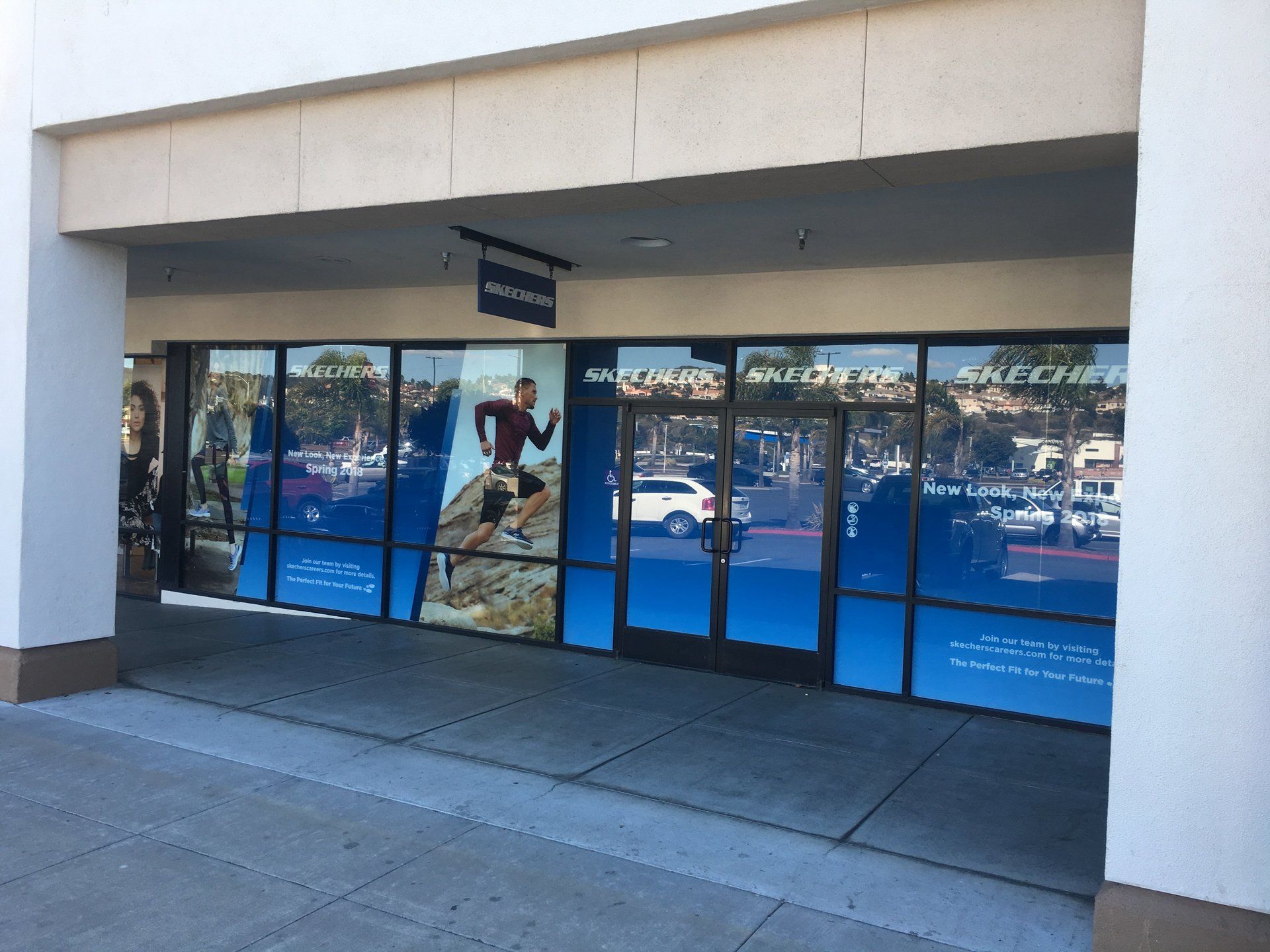 commercial vinyl wrap for Sketchers in Pismo Beach