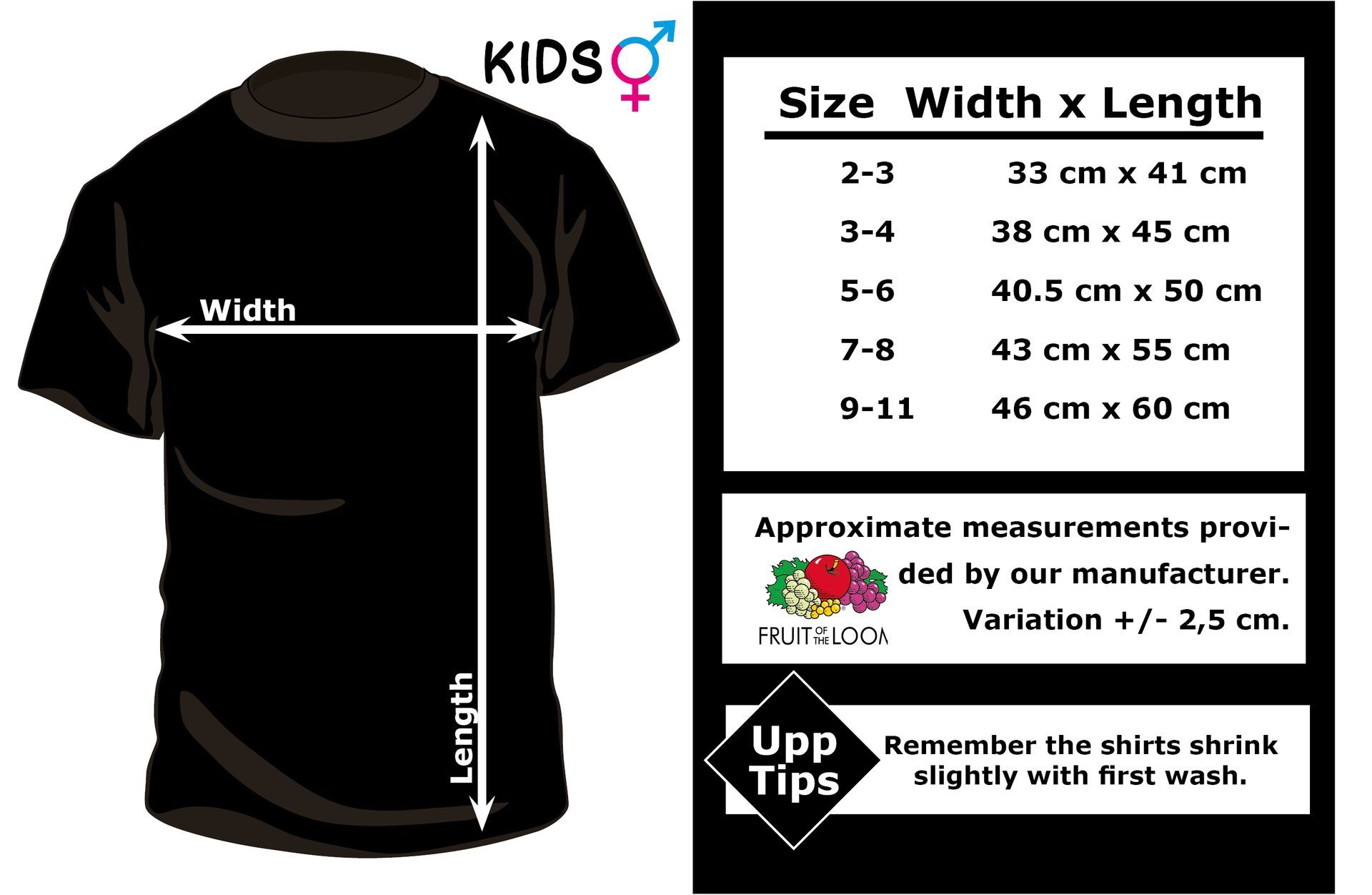Kids Size T-Shirt UppStudio