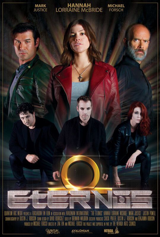 A movie poster for eternity with a group of people on it