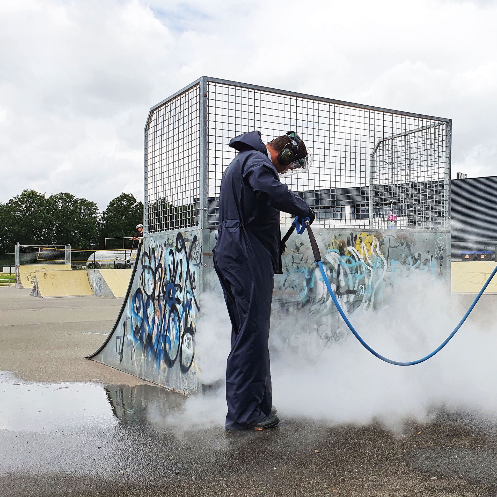 Meclean AquaPLUS oppervlakte reinigingstechniek graffiti verwijderen