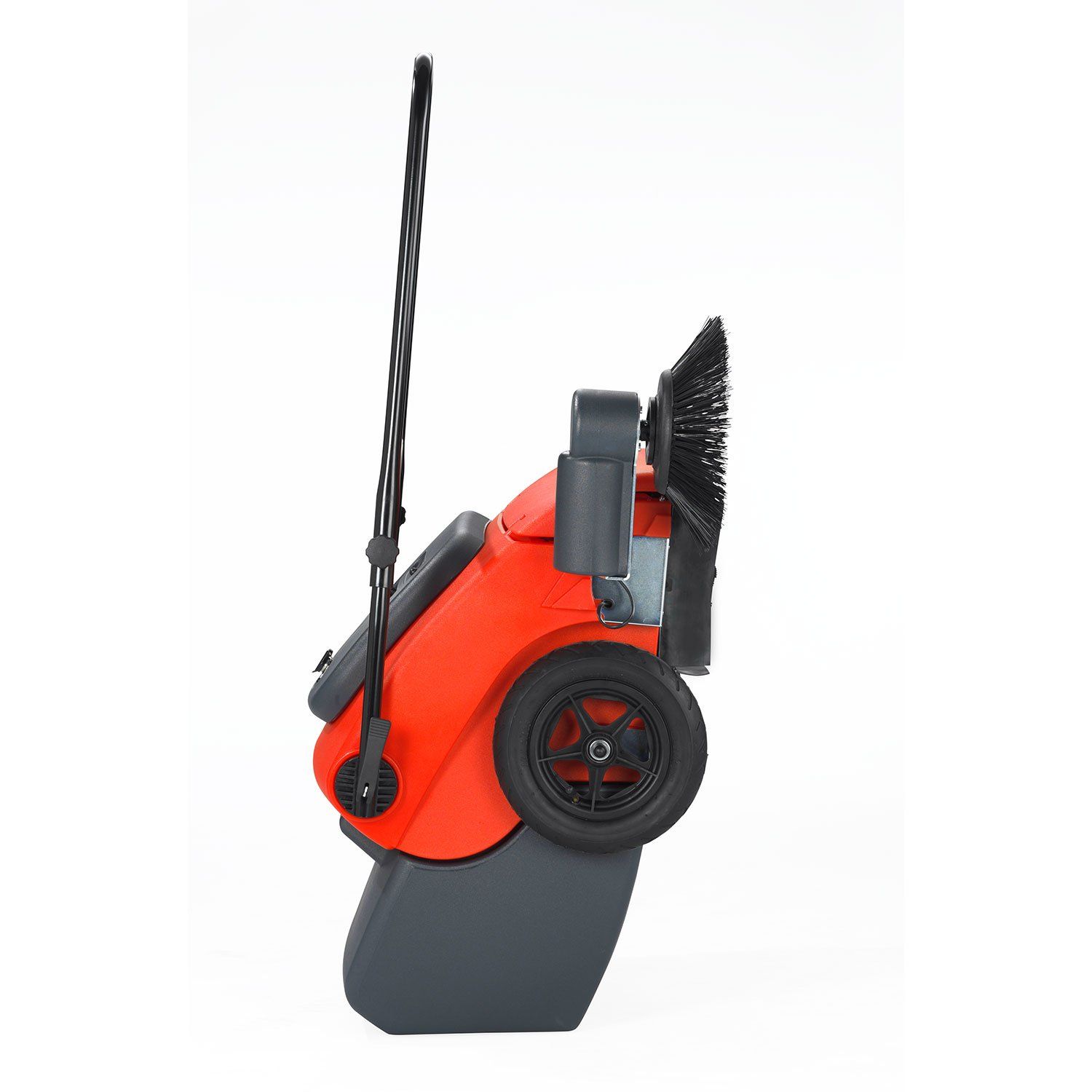 Meclean buiten veegmachine Crossweep 650 makkelijk neerzetten