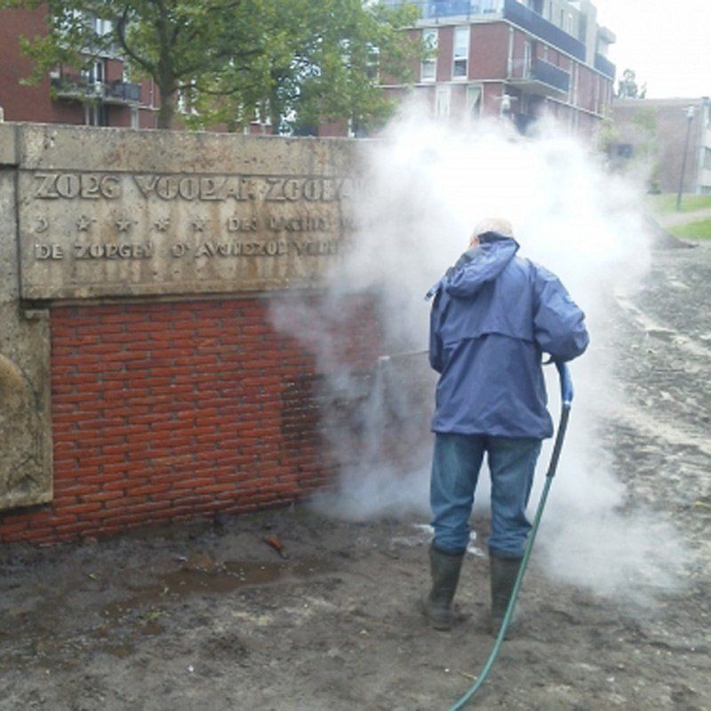 Meclean Trailerpack 200/21 WW Reinigen van monumentale objecten met SteamPLUS