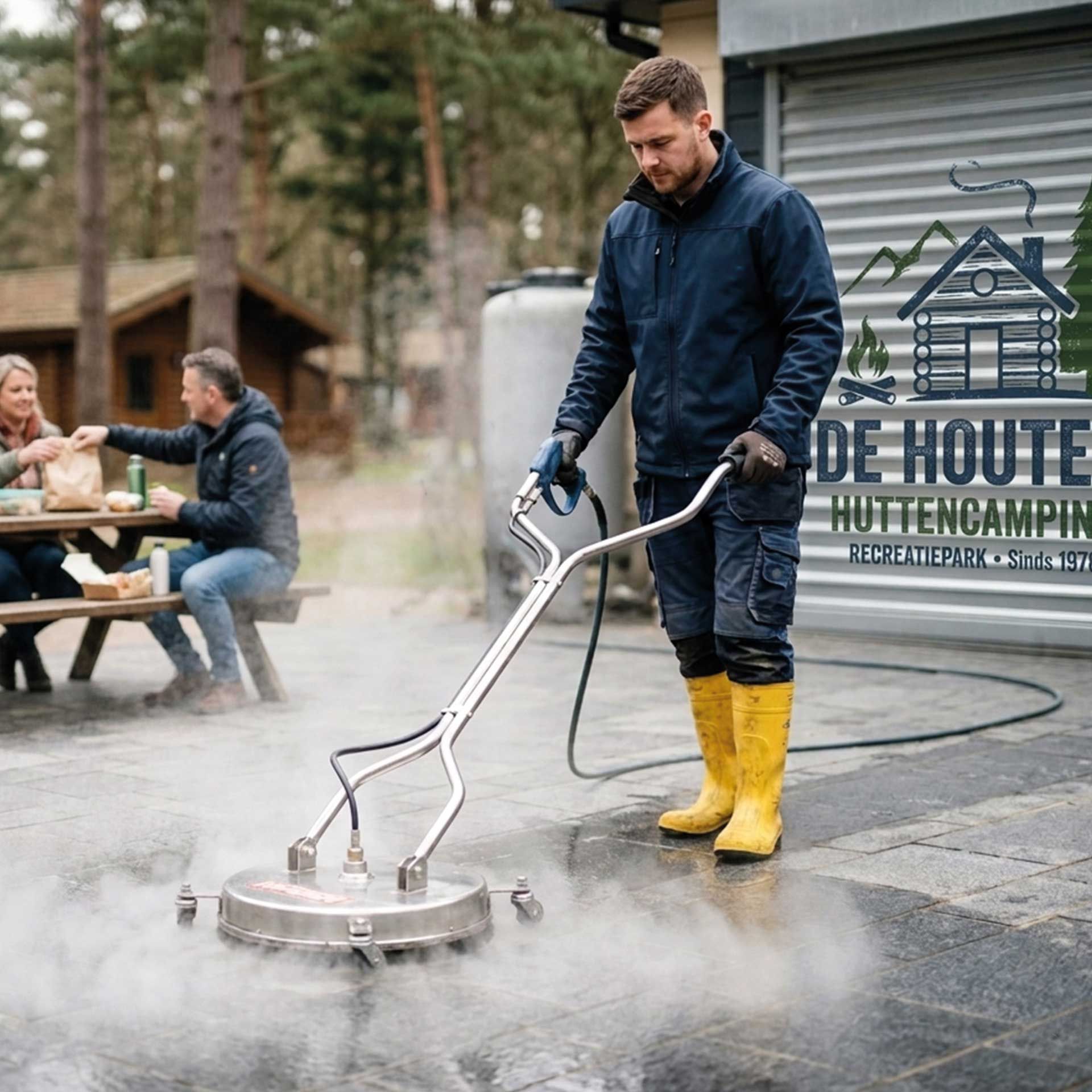 Meclean professionele hogedrukreiniger met verbrandingsmotor PETROLJET 170/15 RVS oppervlaktereiniger