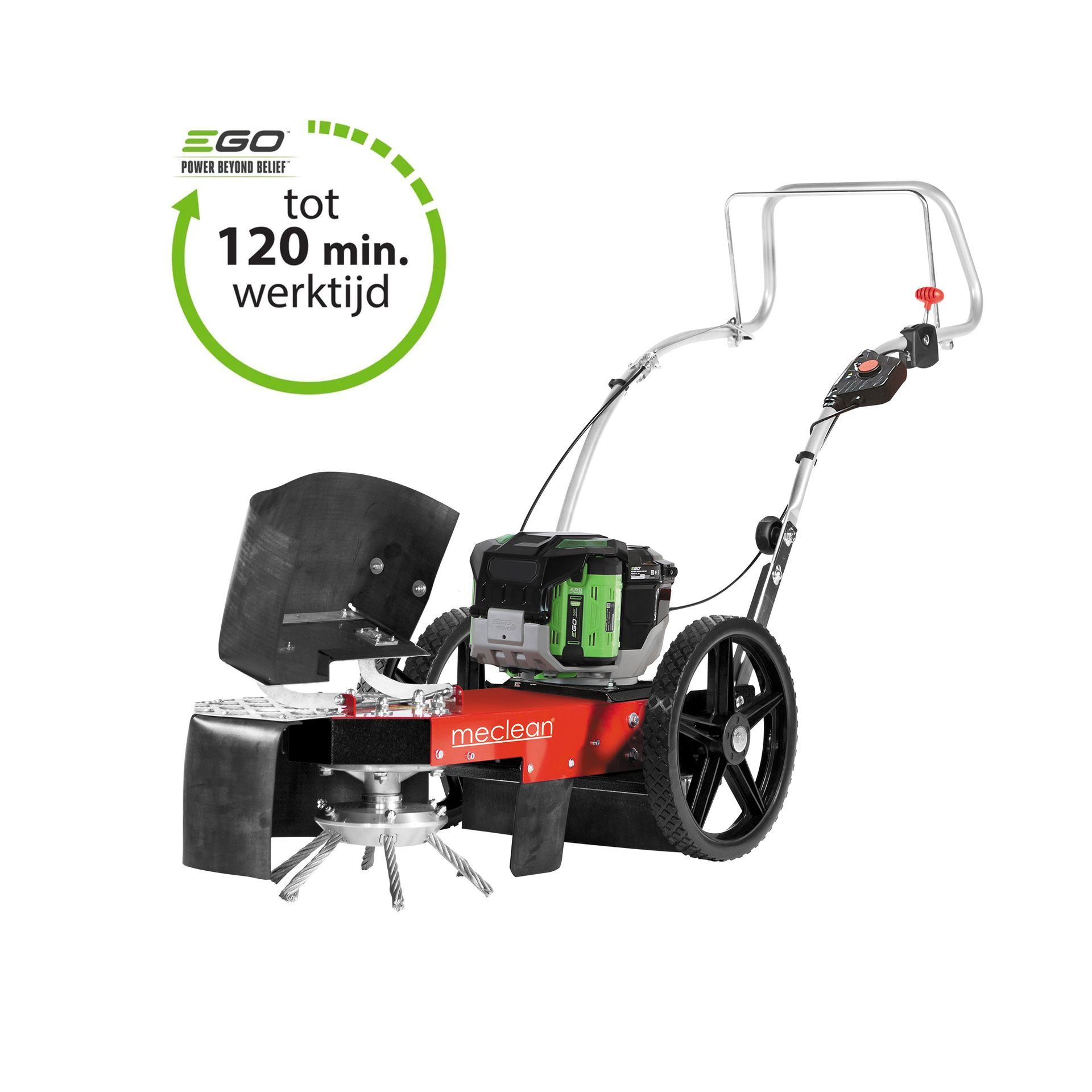 Meclean onkruidbestrijdinsmachine benzinemotor aandrijving WEEDSWEEP