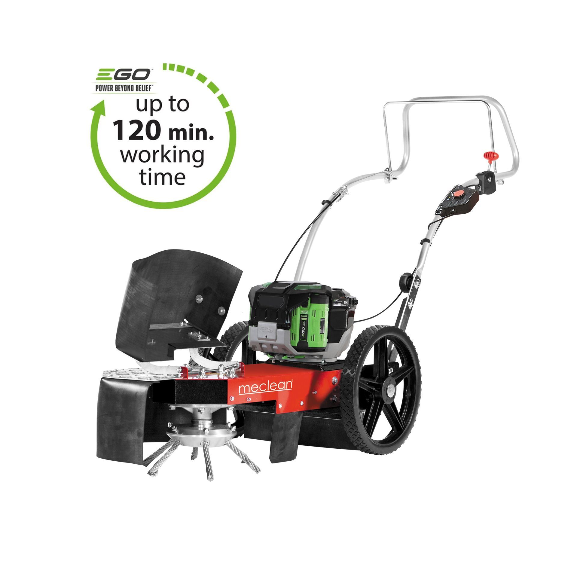 Meclean onkruidbestrijdinsmachine benzinemotor aandrijving WEEDSWEEP