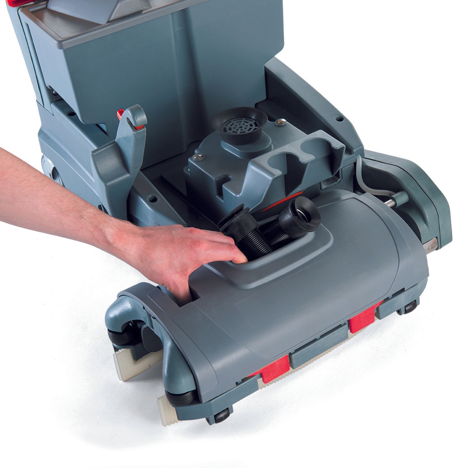 Meclean schrob-zuigmachine batterij aandrijving ROTOSCRUB verwijderen borstelkop