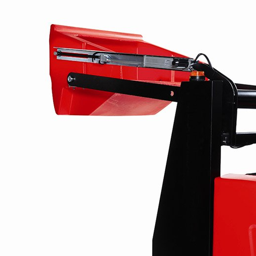 Meclean industriële veegmachine dieselmotor aandrijving BUSTER 1300TTD Detail hoogdumpen afval