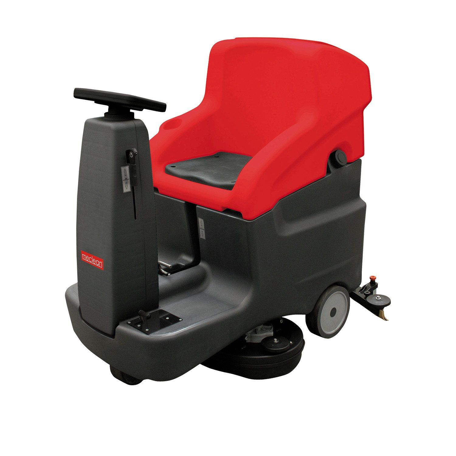 Meclean professional industrial ride-on scrubber-dryer battery powered drive POWERSCRUB R70D