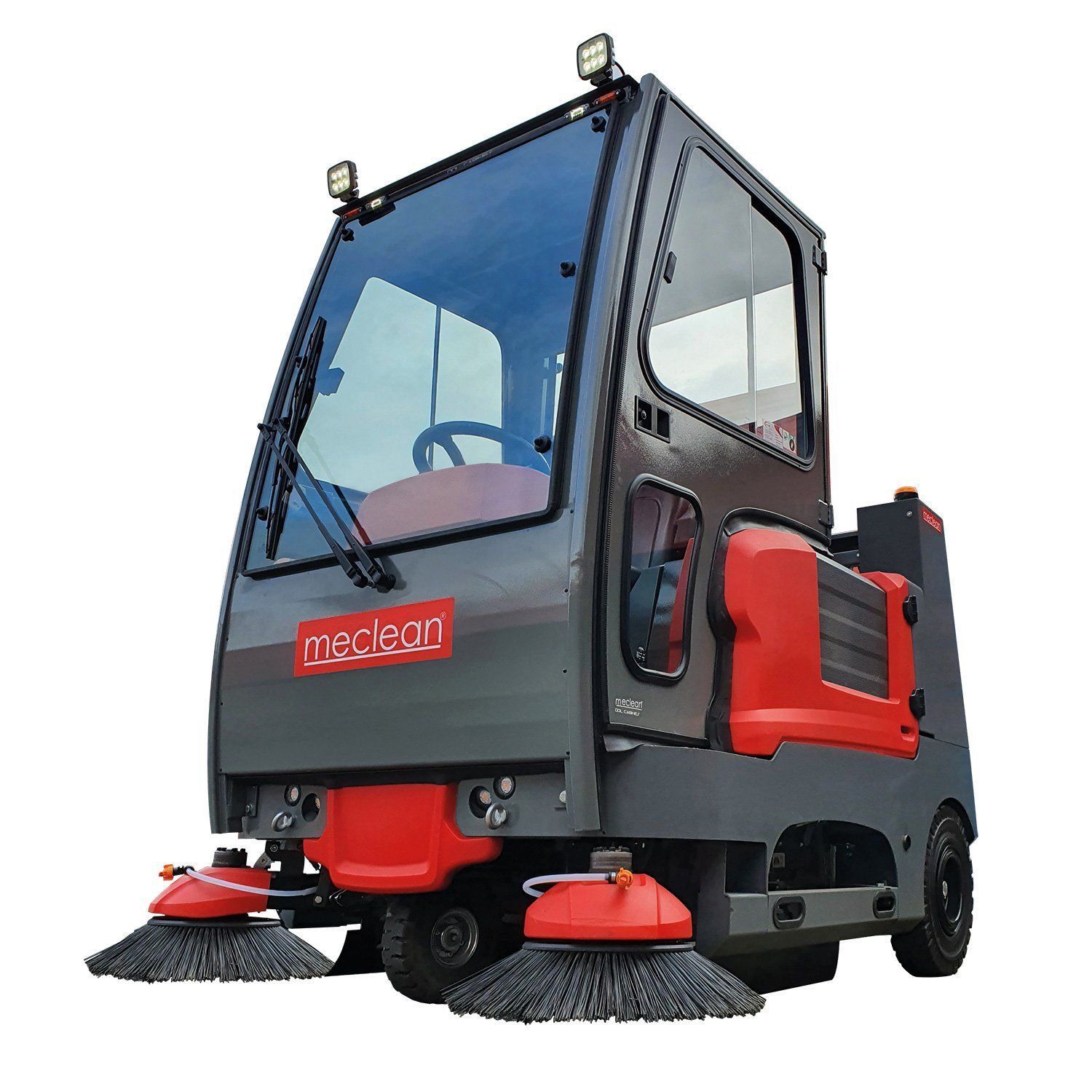 Meclean professional industrial ride-on sweeper diesel powered BUSTER 1800 HB/G CAB