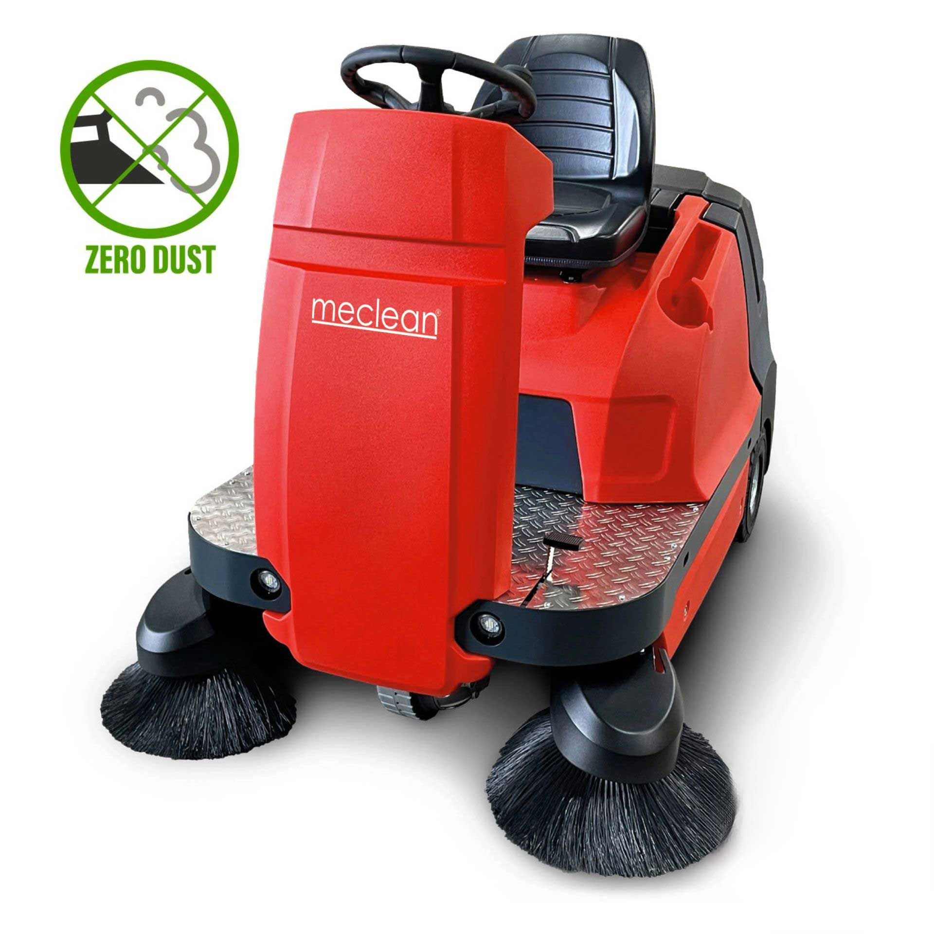 Meclean professional industrial ride-on sweeper battery powered drive BUSTER 1150TTE BASIC