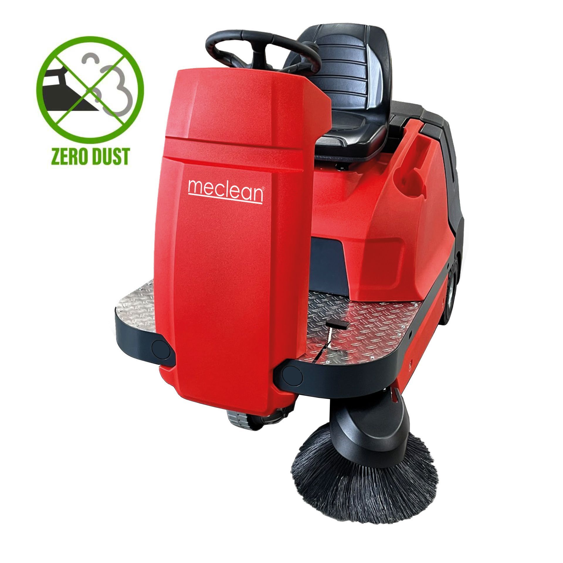 Meclean professional industrial ride-on sweeper battery powered drive BUSTER 1150TTE BASIC Meclean professional industrial ride-on sweeper battery powered drive BUSTER 1150TTE BASIC