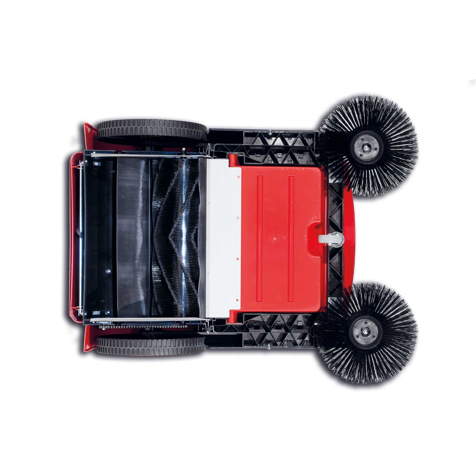 Meclean professional walk-behind sweeper manual drive Buster 800 top view