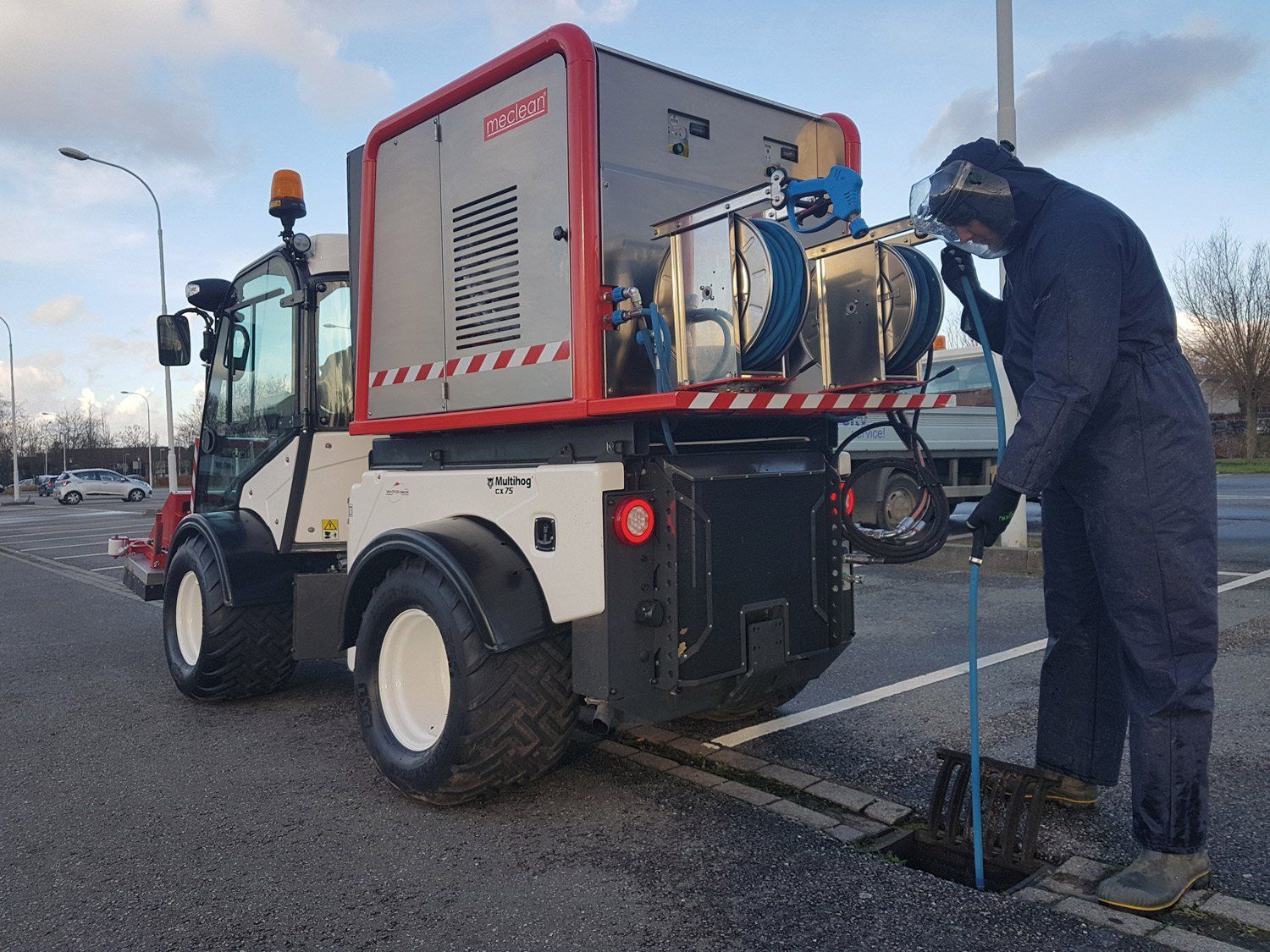 Meclean vehicle mounted high-pressure cleaning unit Citycleaner-H sewer cleaning
