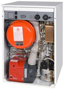 Internal view of a Grant Vortex Pro Internal combi boiler