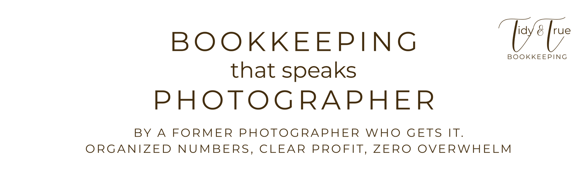 Bookkeeping designed for you