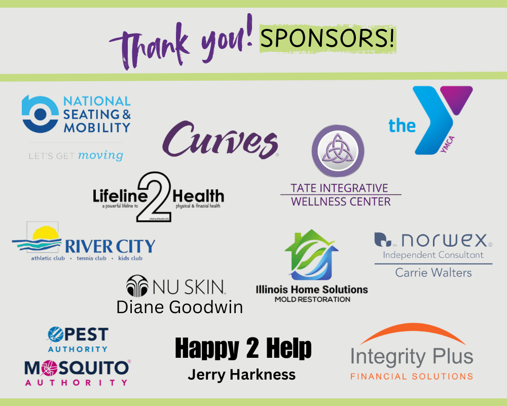 A poster that says thank you sponsors on it