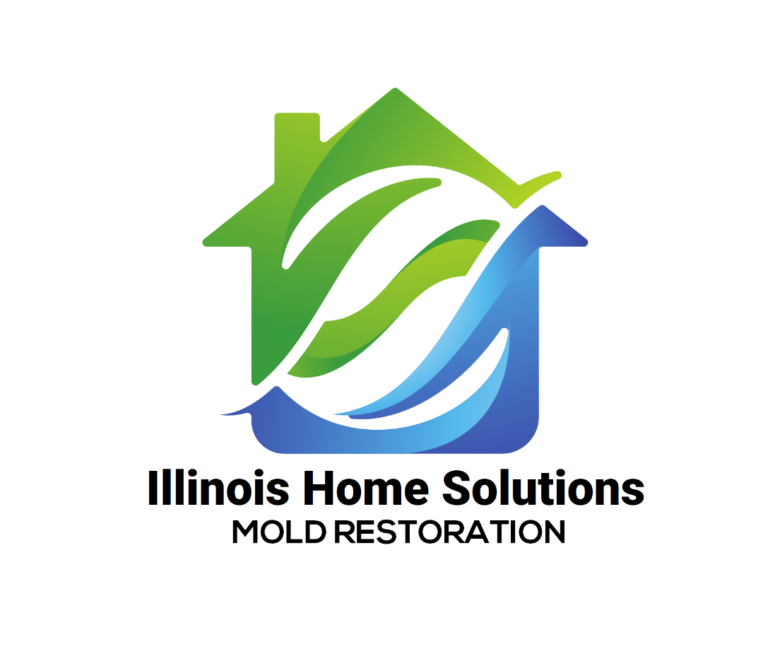 A logo for illinois home solutions mold restoration