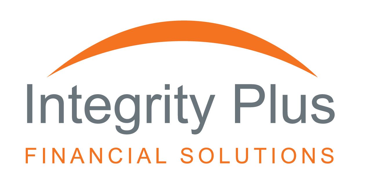 The integrity plus financial solutions logo is orange and gray on a white background.