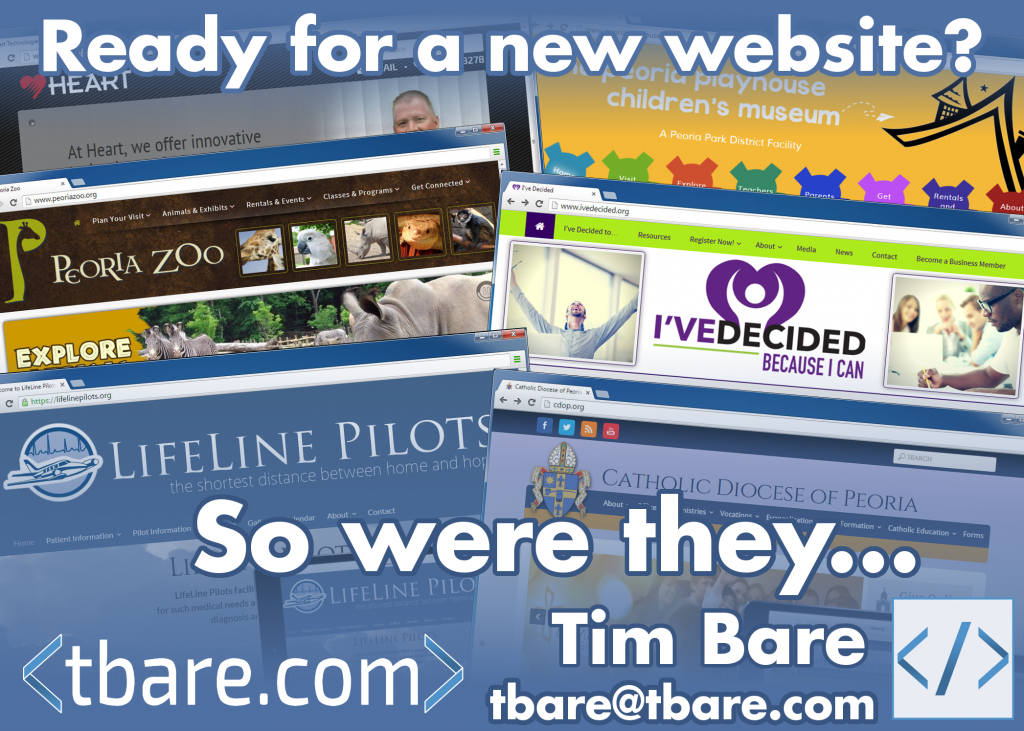 A poster that says ready for a new website so were they