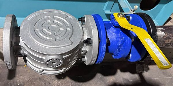 Sistema de purga de caldera recién cambiado para optimo funcionamiento
