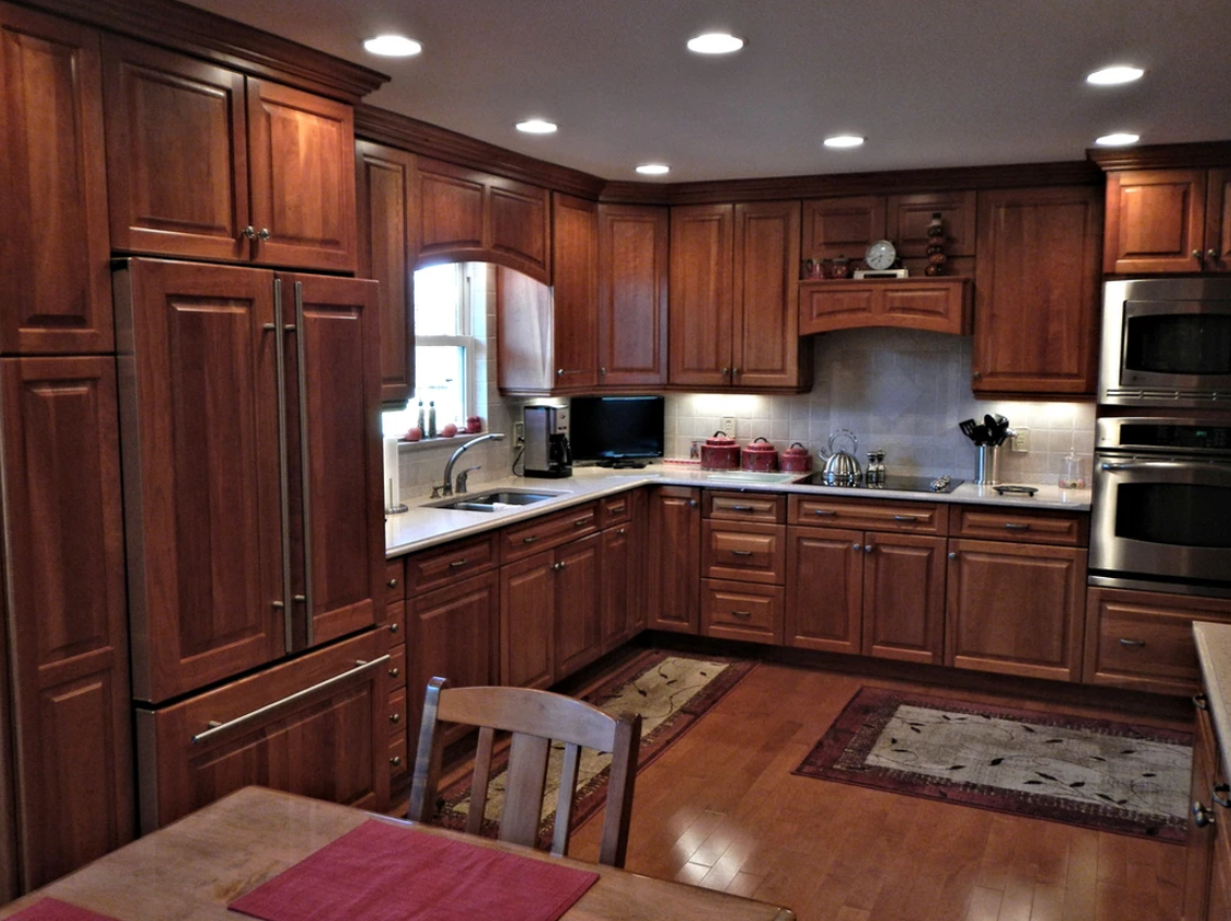 traditional wood cabinets
