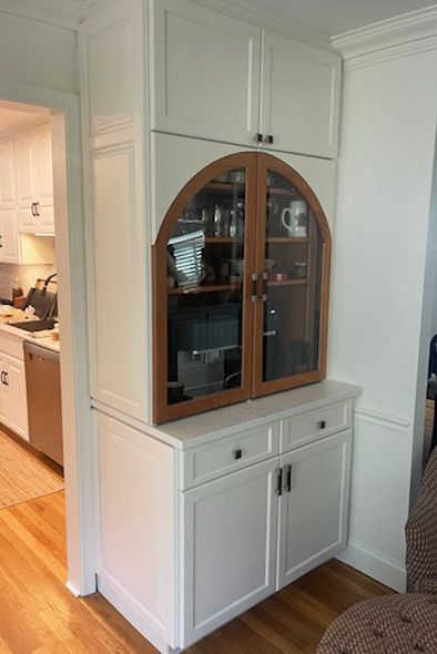 white display cabinet