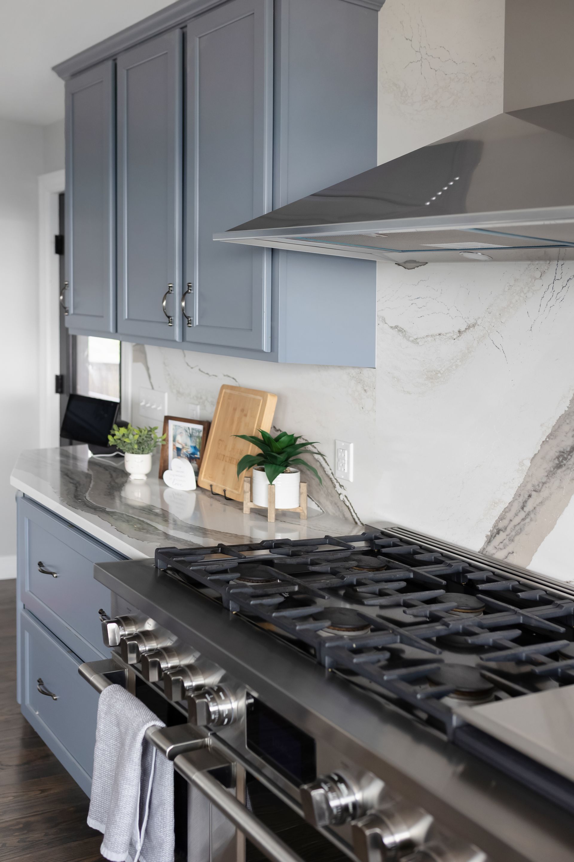 Custom Built Cabinets - Color Storm Cloud, Skara Brae Cambria Countertops