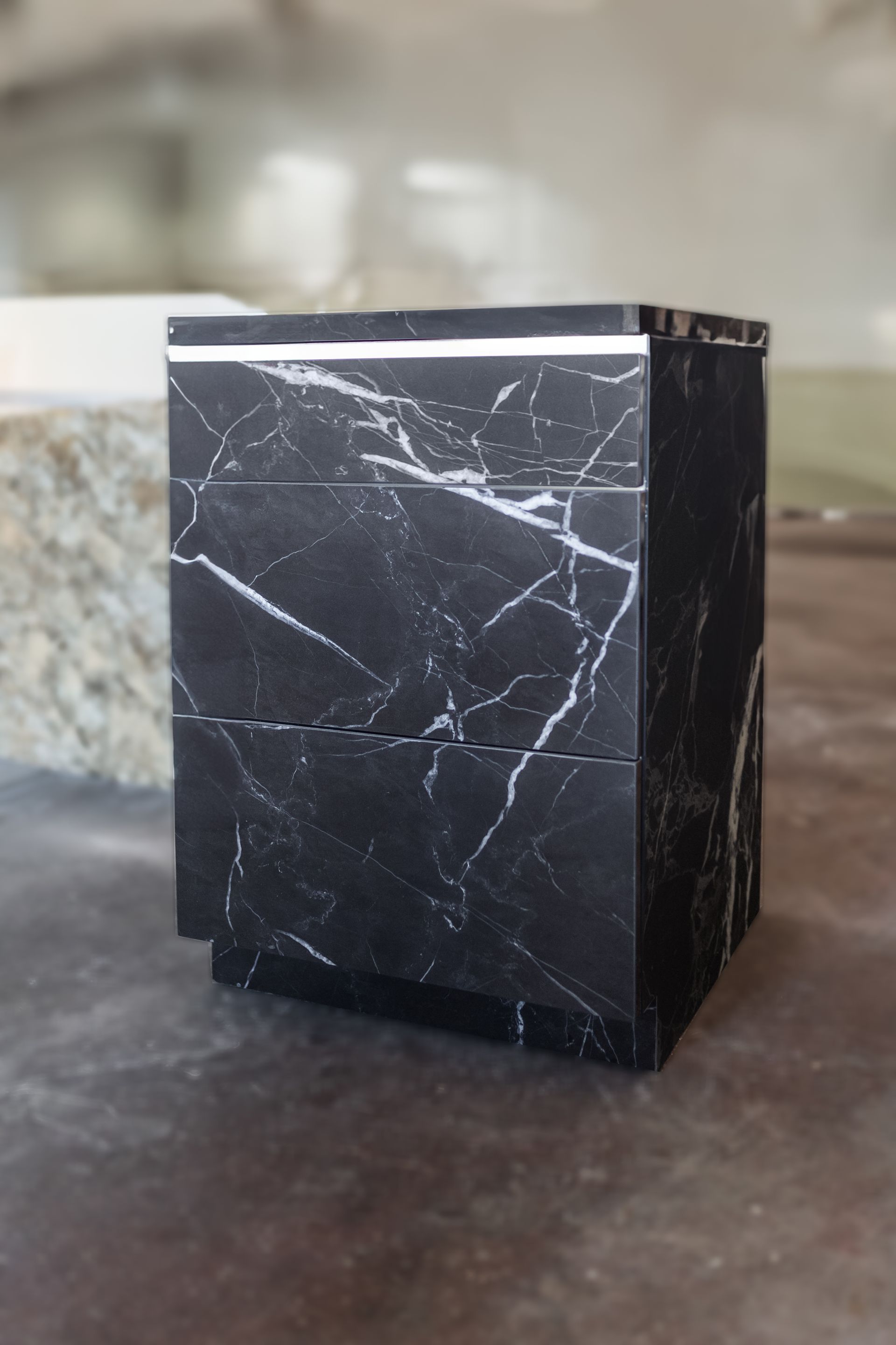 Laminam Nero Marquina Porcelain Cabinet