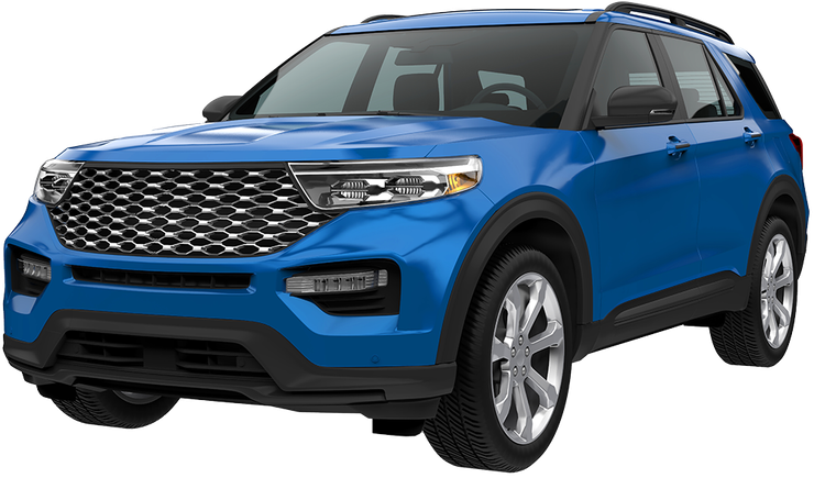 Blue SUV