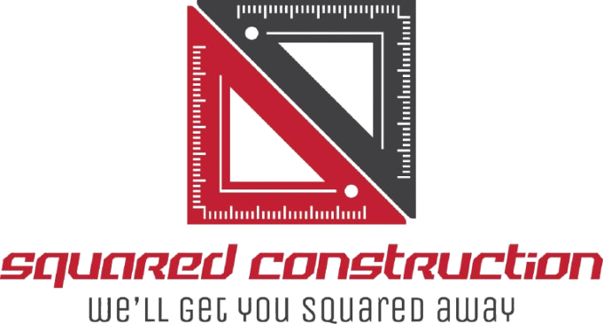 Logo: red and black square tools,