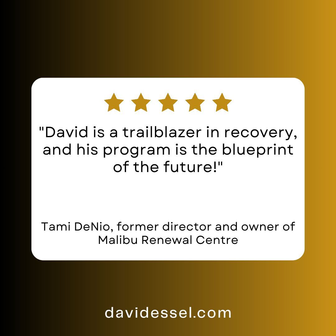 David is a trailblazer in recovery and his program is the blueprint of the future !
